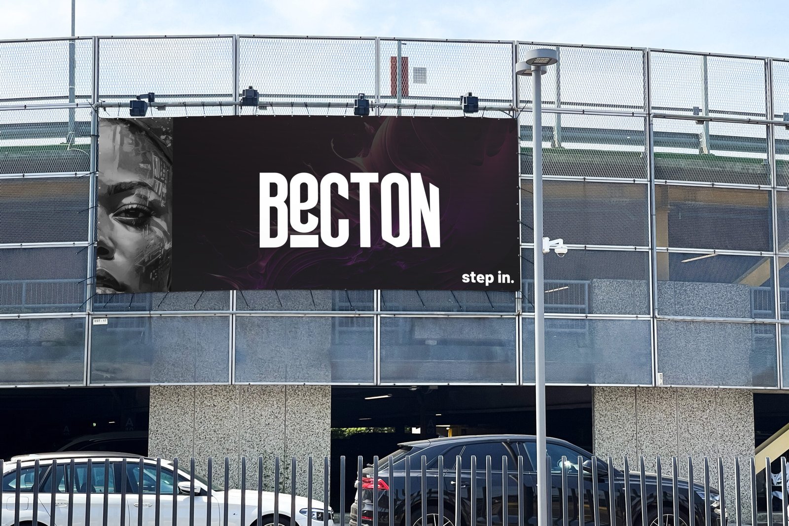 The Becton outdoor banner application